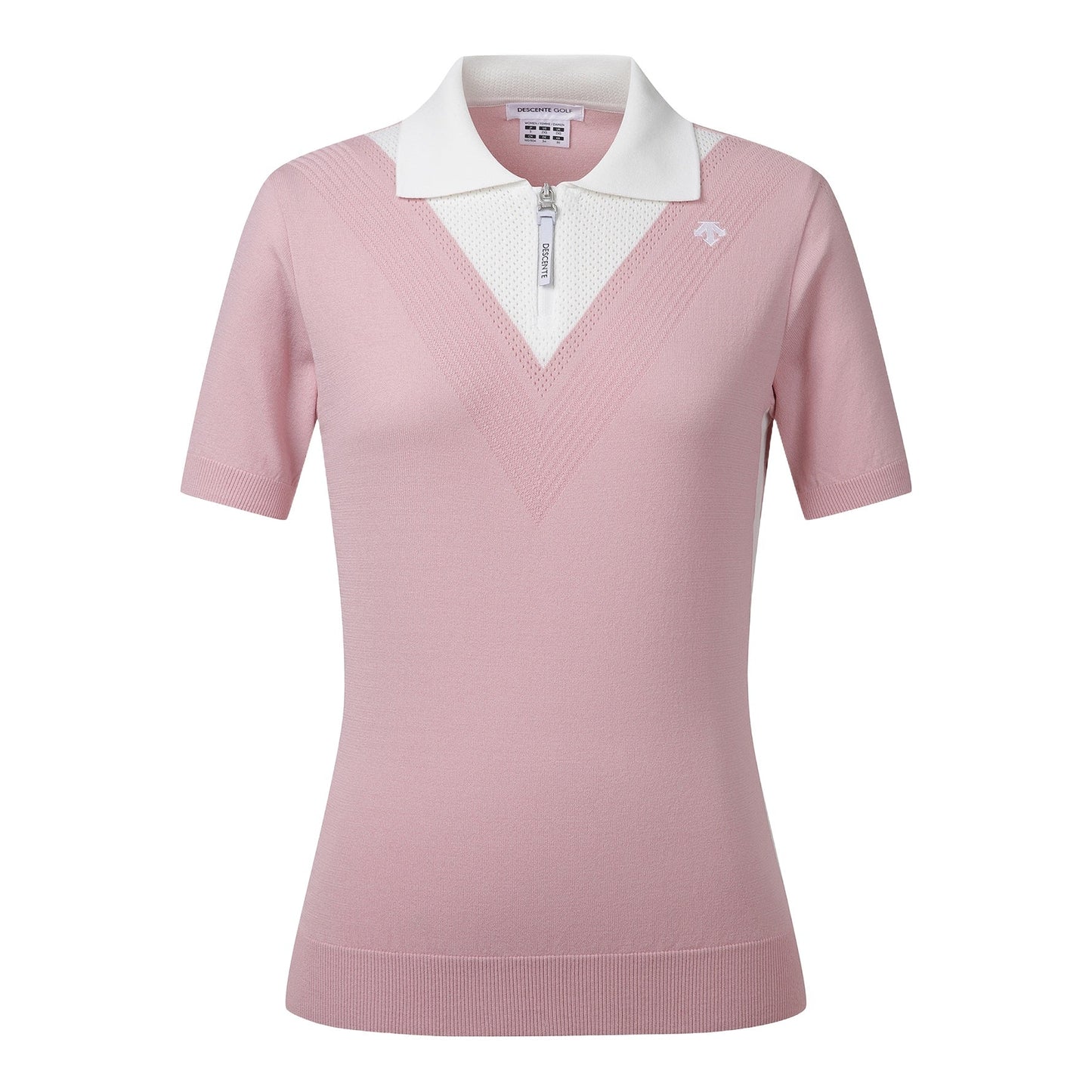 KNIT COLLARED SHORT-SLEEVE SWEATER 女士 高爾夫球POLO衫