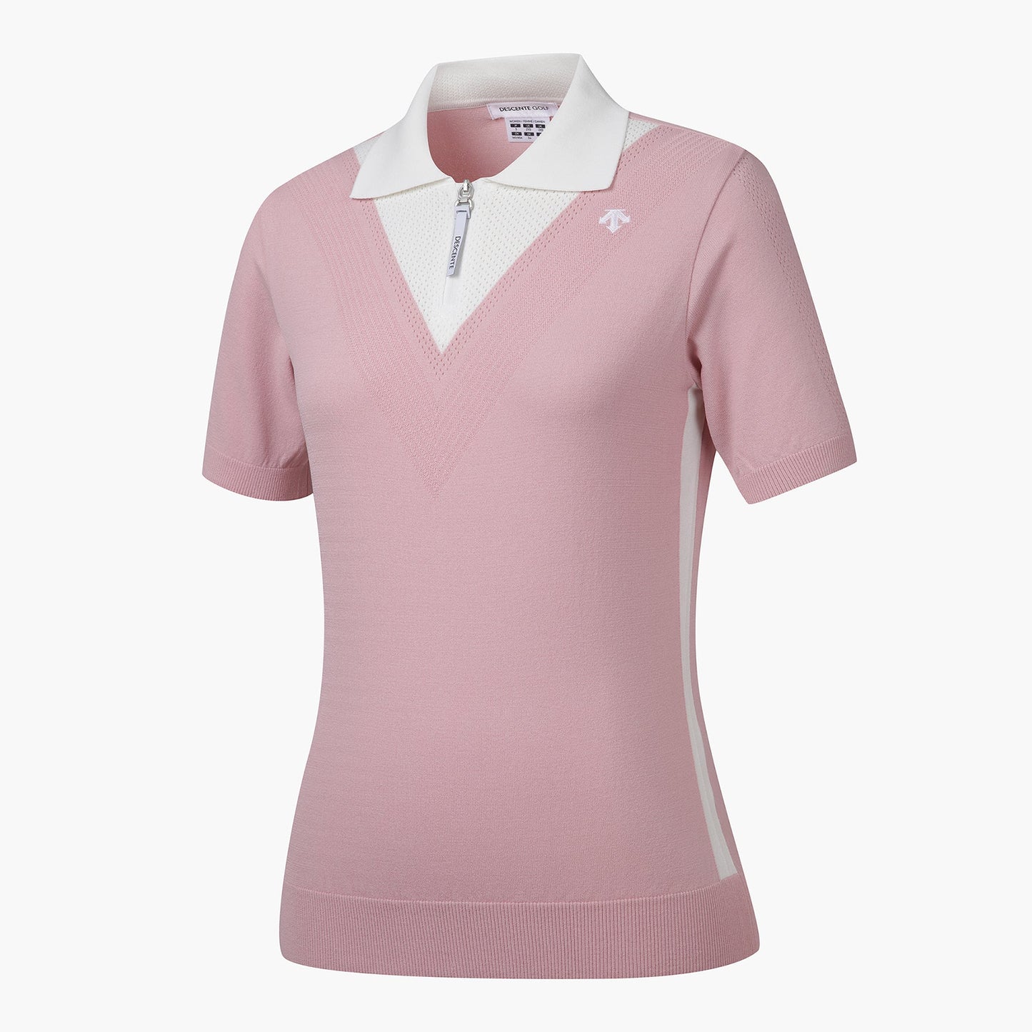 KNIT COLLARED SHORT-SLEEVE SWEATER 女士 高爾夫球POLO衫