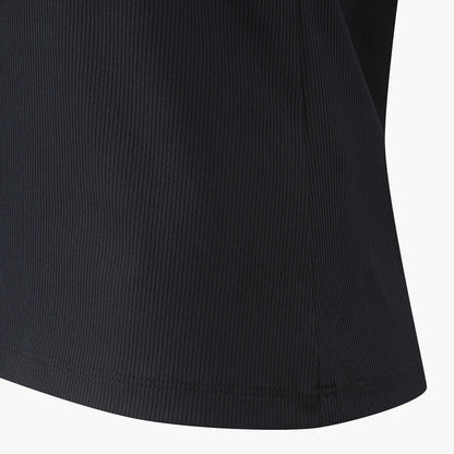 COLOR-BLOCK RIBBED SHORT-SLEEVED T-SHIRT 女士 高爾夫球上衣