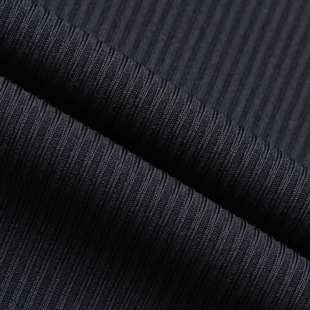 COLOR-BLOCK RIBBED SHORT-SLEEVED T-SHIRT 女士 高爾夫球上衣