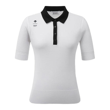 Y-COLLARED SWEATER 女士 高爾夫球上衣