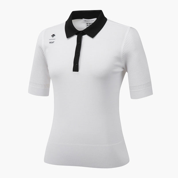 Y-COLLARED SWEATER 女士 高爾夫球上衣