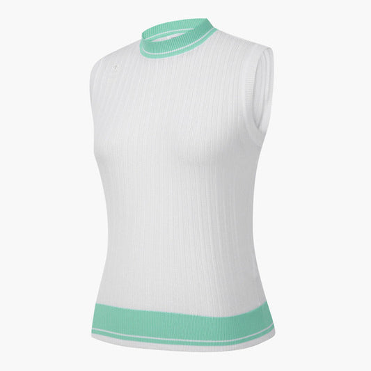 KNIT SLEEVELESS 女士 高爾夫球上衣