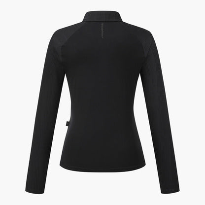 COOLING MIX RIBBED COLLARD T-SHIRT 女士 高爾夫球上衣