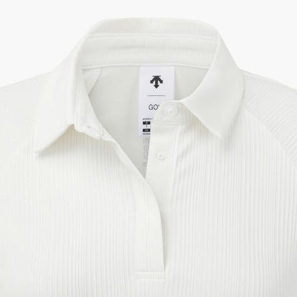 COOLING MIX RIBBED COLLARD T-SHIRT 女士 高爾夫球上衣