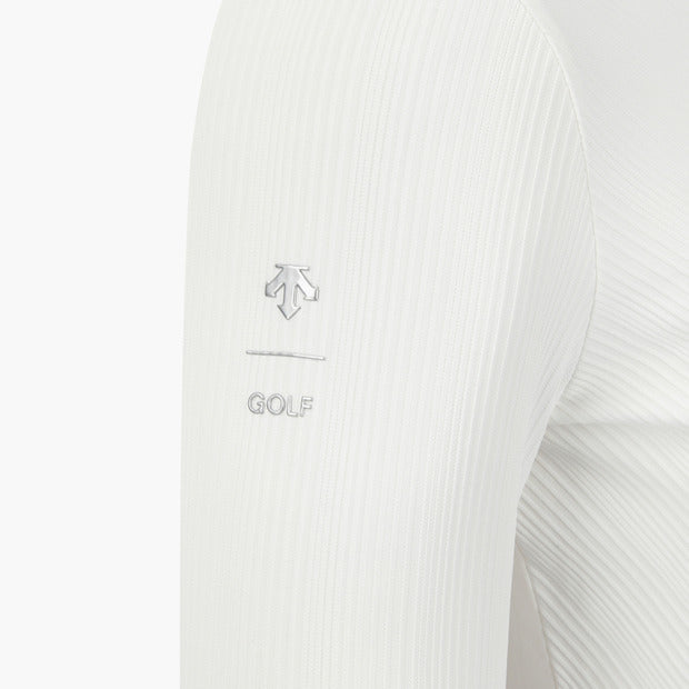 COOLING MIX RIBBED COLLARD T-SHIRT 女士 高爾夫球上衣