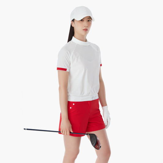 MODIFIED NECK TRICOT BLOUSON INNER 女士 高爾夫球上衣