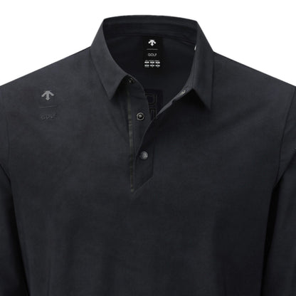 ALL-OVER PATTERNED Y-COLLARED LONG-SLEEVED T-SHIRT 男士 高爾夫POLO衫