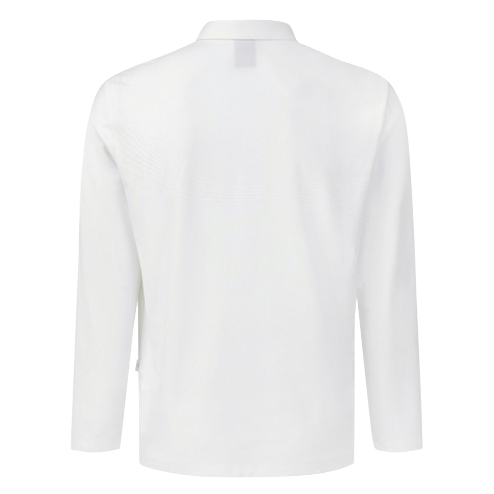 SIGNATURE JACQUARD Y-COLLARED LONG-SLEEVED T-SHIRT 男士 高爾夫POLO衫