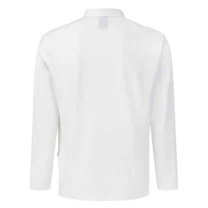 SIGNATURE JACQUARD Y-COLLARED LONG-SLEEVED T-SHIRT 男士 高爾夫POLO衫