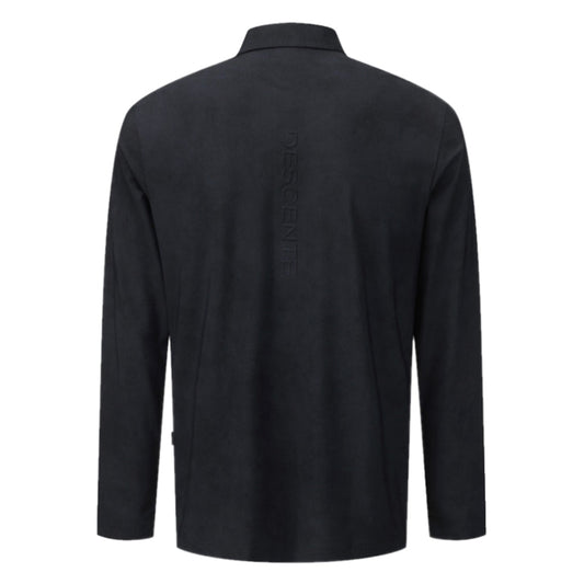 ALL-OVER PATTERNED Y-COLLARED LONG-SLEEVED T-SHIRT 男士 高爾夫POLO衫