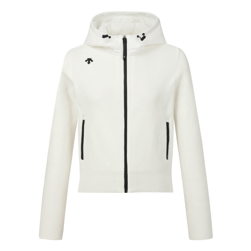 CHENILLE HOODED ZIP-UP CARDIGAN 女士 高爾夫球連帽外套