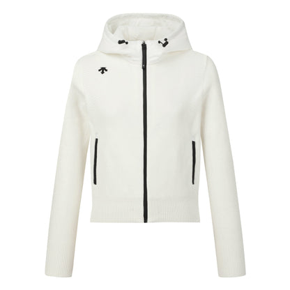 CHENILLE HOODED ZIP-UP CARDIGAN 女士 高爾夫球連帽外套