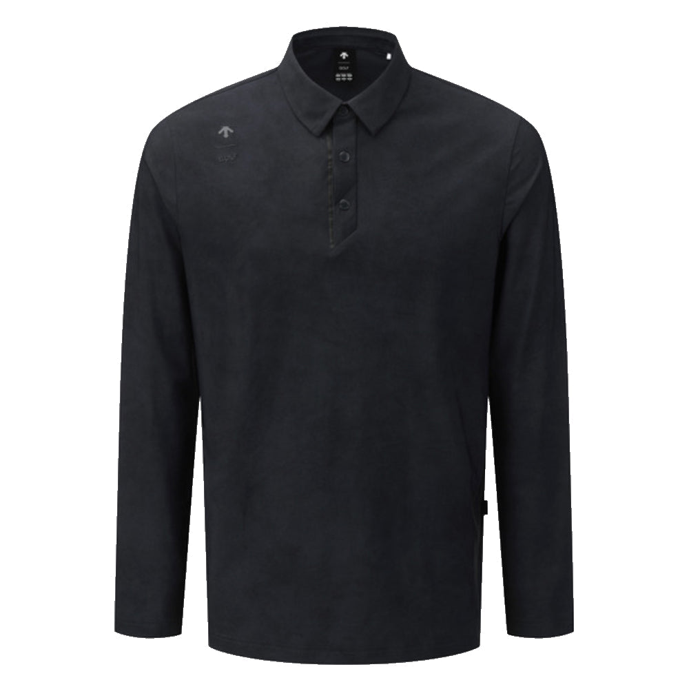 ALL-OVER PATTERNED Y-COLLARED LONG-SLEEVED T-SHIRT 男士 高爾夫POLO衫