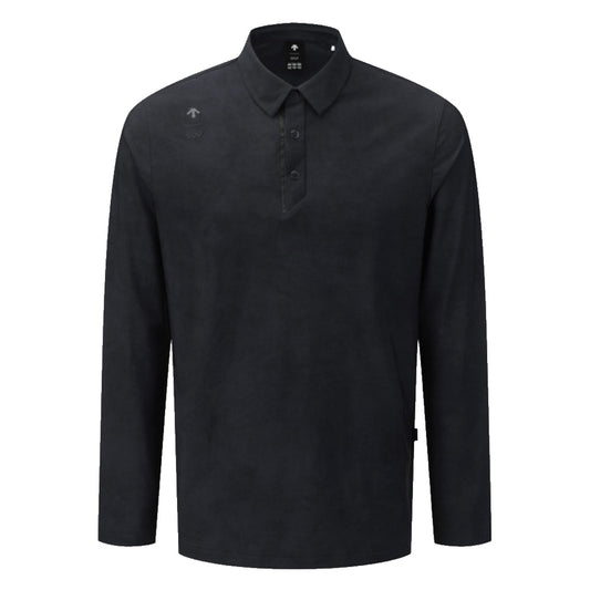 ALL-OVER PATTERNED Y-COLLARED LONG-SLEEVED T-SHIRT 男士 高爾夫POLO衫