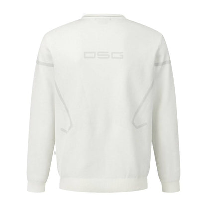 SOLID SINGLE-LAYERED ROUND SWEATER 男士 高爾夫針織衫