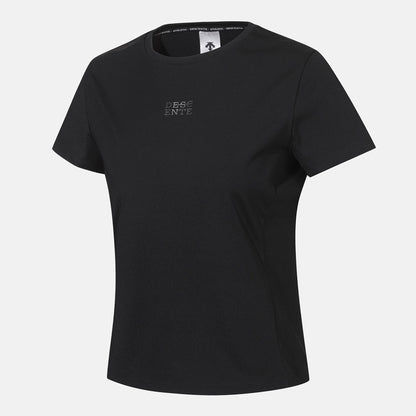 WOMENS SLIM FIT SEMICROP HALF SLEEVE T-SHIRTS 女士 中短版運動上衣