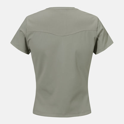 WOMENS SLIM FIT SEMICROP HALF SLEEVE T-SHIRTS 女士 中短版運動上衣