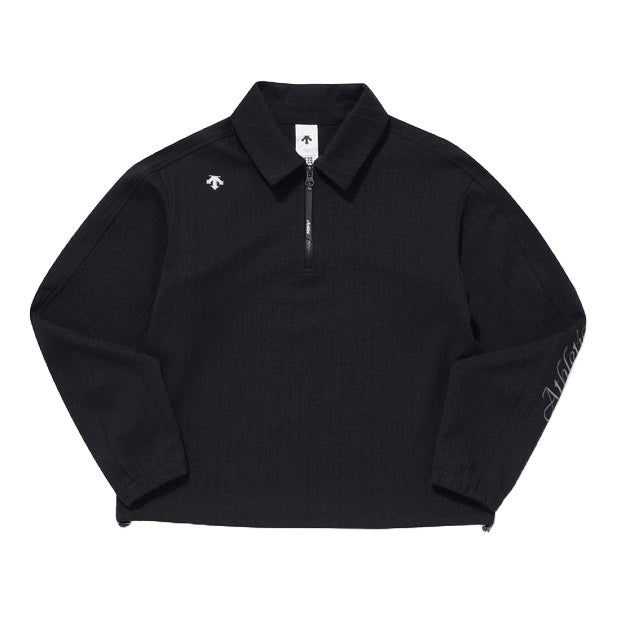 JACQUARD HALF ZIP-UP SWEAT SHIRTS 女士 運動衛衣