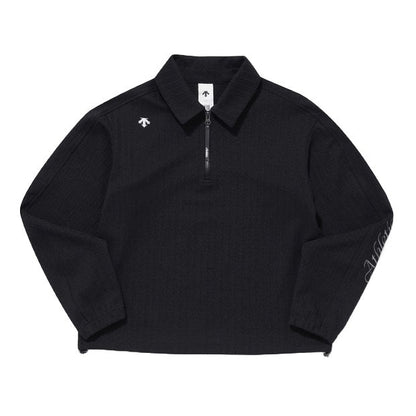 JACQUARD HALF ZIP-UP SWEAT SHIRTS 女士 運動衛衣