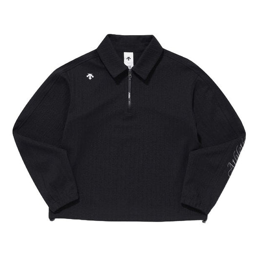 JACQUARD HALF ZIP-UP SWEAT SHIRTS 女士 運動衛衣