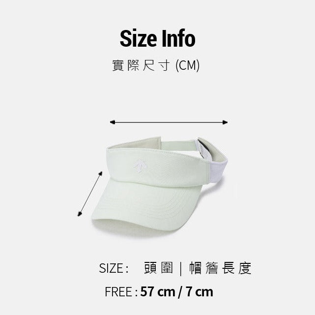 RUNNING SLANDER LIGHT WEIGHT SUN VISOR 女士 運動遮陽帽