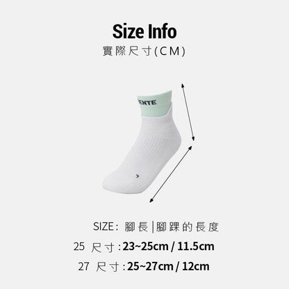 RUNNING PREMIUM NON SLIP MID SOCKS 中性 運動襪