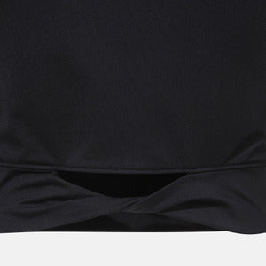 WOMENS SLIM FIT SEMI-CROP TWISTED HALF SLEEVE T-SHIRTS 女士 訓練上衣