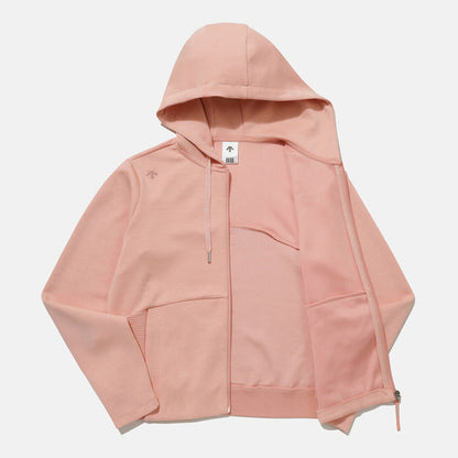 WOMENS COTTON MODAL TRAINING HOODED ZIP-UP 女士 運動外套