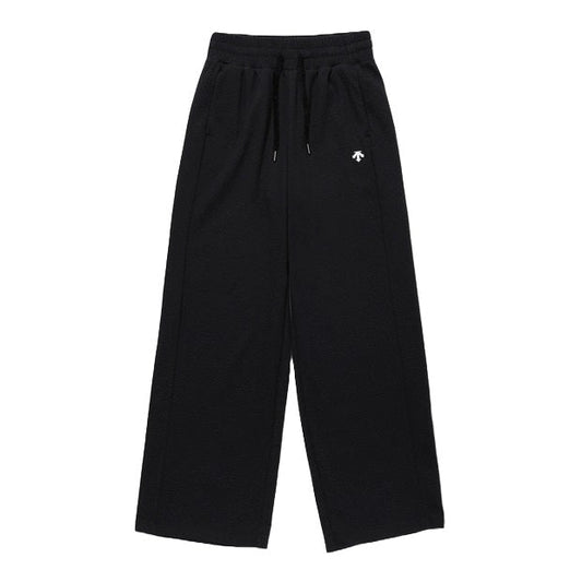 WOMENS SHIRRING EMBOSSED WIDE FIT TRAINING PANTS 女士 運動長褲