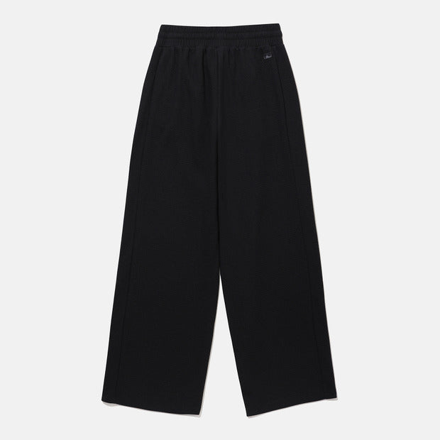 WOMENS SHIRRING EMBOSSED WIDE FIT TRAINING PANTS 女士 運動長褲