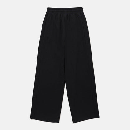 WOMENS SHIRRING EMBOSSED WIDE FIT TRAINING PANTS 女士 運動長褲