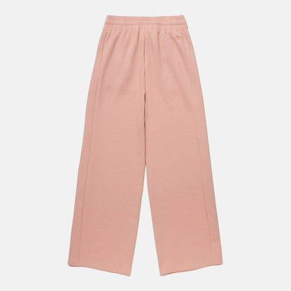 WOMENS SHIRRING EMBOSSED WIDE FIT TRAINING PANTS 女士 運動長褲