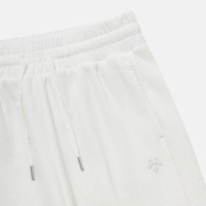 WOMENS SHIRRING EMBOSSED WIDE FIT TRAINING PANTS 女士 運動長褲