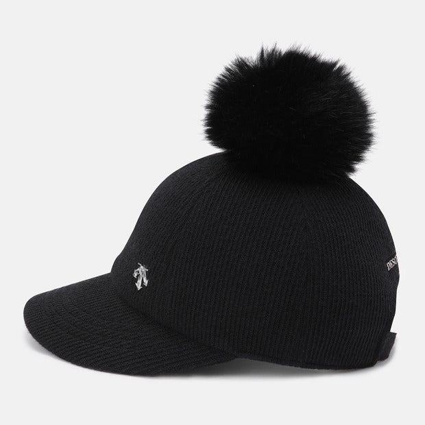 WOMENS SPORTS BASIC POMPOM BALL CAP 女士 運動帽。『可拆式毛球』