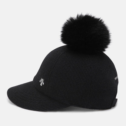 WOMENS SPORTS BASIC POMPOM BALL CAP 女士 運動帽。『可拆式毛球』