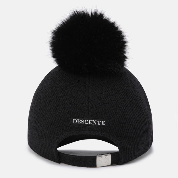 WOMENS SPORTS BASIC POMPOM BALL CAP 女士 運動帽。『可拆式毛球』