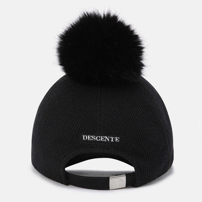 WOMENS SPORTS BASIC POMPOM BALL CAP 女士 運動帽。『可拆式毛球』