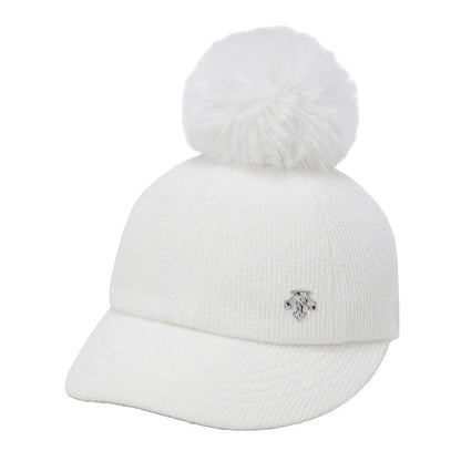 WOMENS SPORTS BASIC POMPOM BALL CAP 女士 運動帽。『可拆式毛球』