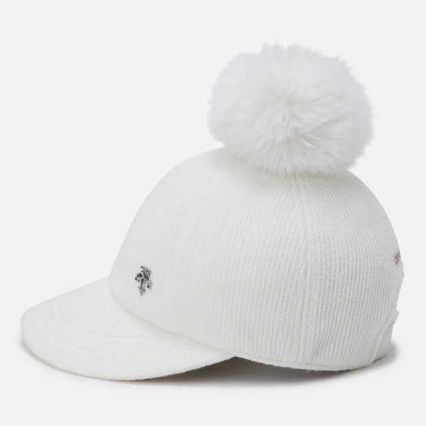 WOMENS SPORTS BASIC POMPOM BALL CAP 女士 運動帽。『可拆式毛球』