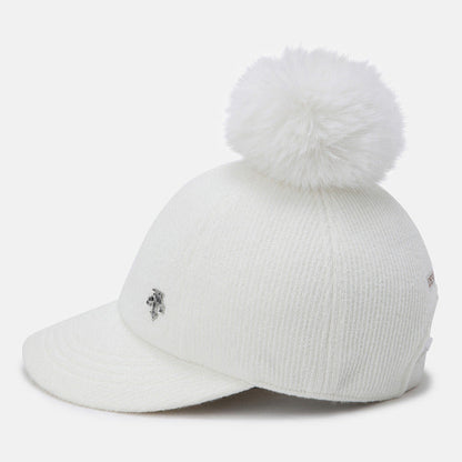 WOMENS SPORTS BASIC POMPOM BALL CAP 女士 運動帽。『可拆式毛球』