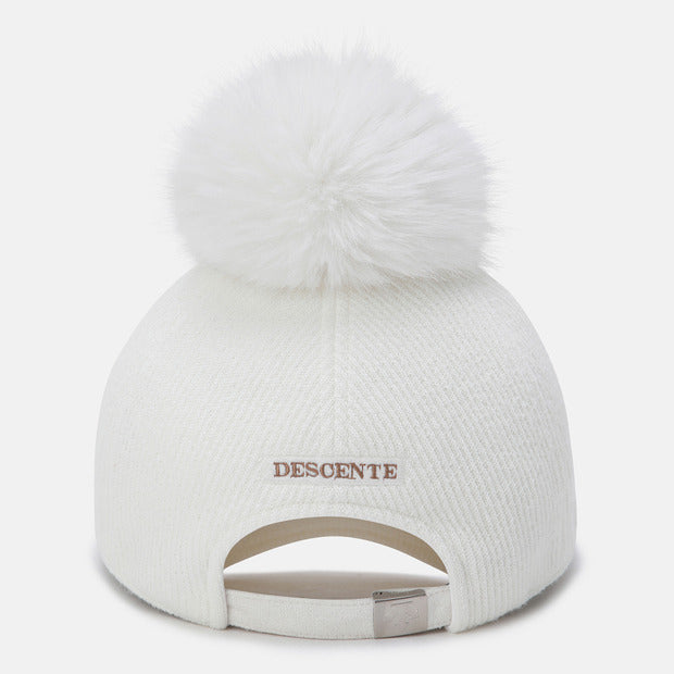 WOMENS SPORTS BASIC POMPOM BALL CAP 女士 運動帽。『可拆式毛球』