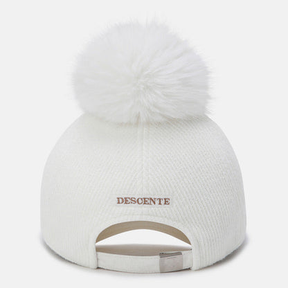 WOMENS SPORTS BASIC POMPOM BALL CAP 女士 運動帽。『可拆式毛球』