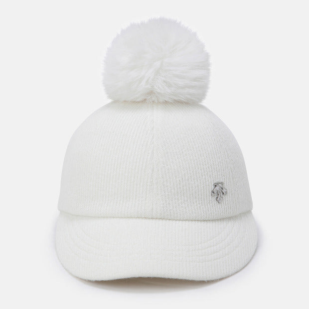 WOMENS SPORTS BASIC POMPOM BALL CAP 女士 運動帽。『可拆式毛球』