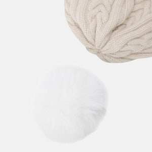 WOMENS SPORTS BASIC POMPOM DETACHABLE BEANIE 女士 毛帽