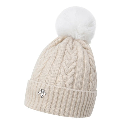 WOMENS SPORTS BASIC POMPOM DETACHABLE BEANIE 女士 毛帽