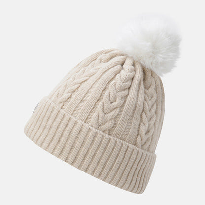 WOMENS SPORTS BASIC POMPOM DETACHABLE BEANIE 女士 毛帽