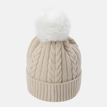 WOMENS SPORTS BASIC POMPOM DETACHABLE BEANIE 女士 毛帽
