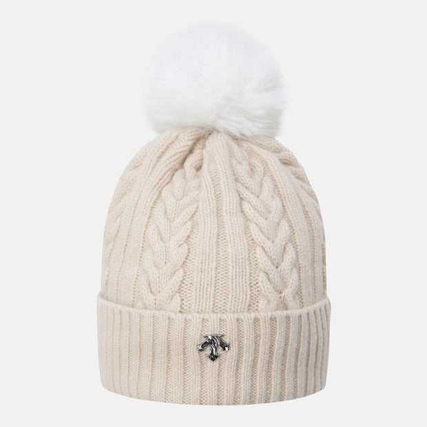 WOMENS SPORTS BASIC POMPOM DETACHABLE BEANIE 女士 毛帽