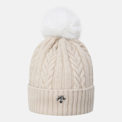 WOMENS SPORTS BASIC POMPOM DETACHABLE BEANIE 女士 毛帽